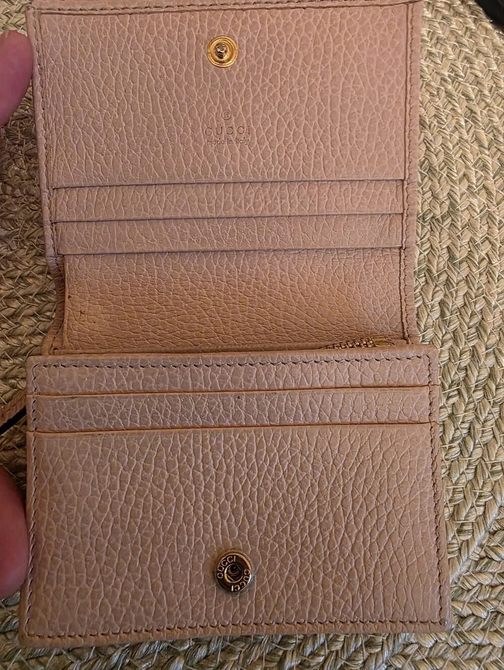 🌸✨ Authentic Gucci GG Marmont Card Case Wallet – Blush Pink Leather ✨🌸 - Picture 9 of 17